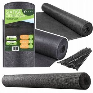 Siatka Cieniująca Na Ogrodzenie Płot Maskująca Szara 1.5M 25M 140g/m²