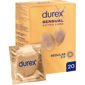 Durex Sensual extra lube prezerwatywy z dodatkowym lubrykantem 20szt