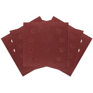 Papiery ścierne na rzep, kwadrat 113 x 113 mm, P120, 5 szt., z 8 otworami do 04-623