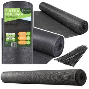 Siatka Cieniująca Na Ogrodzenie Płot Maskująca Szara 1.5M 50M 70g/m?
