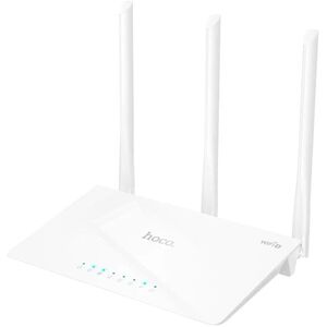 Δρομολογητής HOCO ασύρματος WiFi4 HI30 λευκός