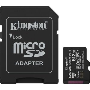 Kingston Technology Canvas Select Plus Gen3 512 GB MicroSDXC UHS-I Klasa 10
