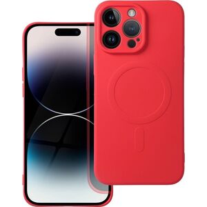 OEM Futerał SILICONE MAG COVER kompatybilny z MagSafe do IPHONE 14 Pro Max czerwony