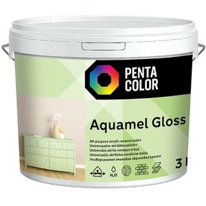 Pentacolor PAINT AQUAMEL WHITE 3 KG GLOSSY