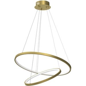 ΚΡΕΜΑΣΤΟ ΦΩΤΙΣΤΙΚΟ LED RONDAY 60CM 51W ΧΡΥΣΟ