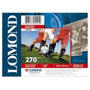 Lomond Premium Χαρτί Φωτογραφιών Σατινέ 270 g/m2 10x15, 500 φύλλα, Ζεστό