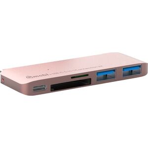HUB USB Gmobi Multi-port 1x USB-C 1x microSD 1x SDHC  + 2x USB-A 3.0 (GM-GN21B-RGold)