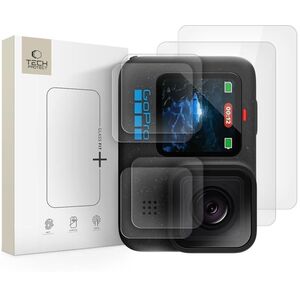 SZKŁO HARTOWANE TECH-PROTECT GLASS FIT+ 2-SET GOPRO HERO 9 / 10 / 11 / 12 CLEAR