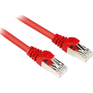 Sharkoon CAT 6 Patchcord SFTP Czerwony 0.5M (4044951014903)