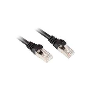 Sharkoon CAT 6 Patchcord SFTP Czarny 1M (4044951014989)