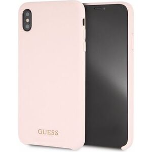 Guess Guess GUHCI65LSGLLP iPhone Xs Max light pink/jasnoróżowy hard case Silicone