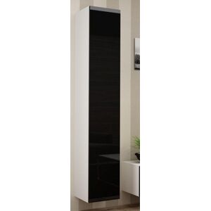 Cama Meble Witryna VIGO pełna'180' 180/40/30 biały/czarny poł