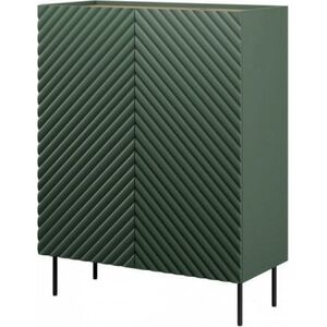 Cama Meble Regał 2D2SZ ONDA 98x45xH127 zieleń