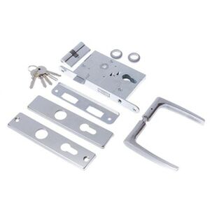 Κλειδαριά με πλάκα πλαισίου ZV-4-1-1, 407Z-35803/C, 55 mm, γαλβανισμένες λαβές