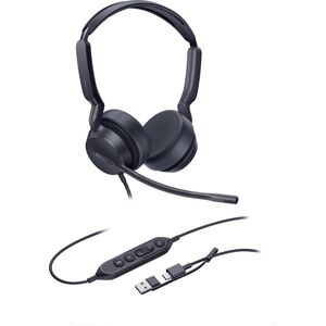 Yealink UH42 Dual UC USB-C/A Zestaw słuchawkowy Przewodowa Opaska na głowę Połączenia/muzyka USB Type-C / USB Type-A Czarny