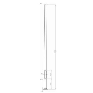 ROSA Słup aluminowy SAL-4/B60 (42102)