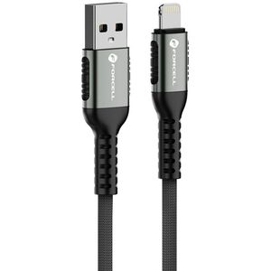 Καλώδιο USB A σε Lightning FORCELL F-Energy 2,4A 12W Cafule 0,25 m C257 μαύρο