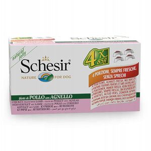 Karma mokra multipack, dla psa, kurczak z jagni�cin� w galarecie, 4x85 g, puszka