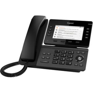 GIGASET P825 IP PRO IP Tischtelefon 12,7 cm 5 Zoll aufklappbares TFT-Farbdisplay USB 2x RJ45 Anschl. f�r P800 KEY PRO Exp. Mod. PoE