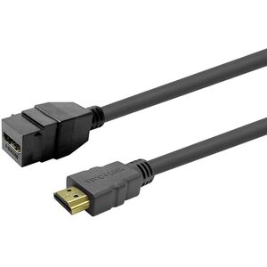 Keystone Μαύρο HDMI Θηλυκό σε HDMI Αρσενικό
