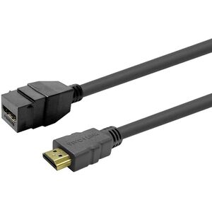 Θηλυκό HDMI σε Αρσενικό HDMI Keystone Μαύρο