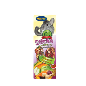 Megan Sticks dla szynszyli owocowo-warzywne 2 szt. 90g - ME113