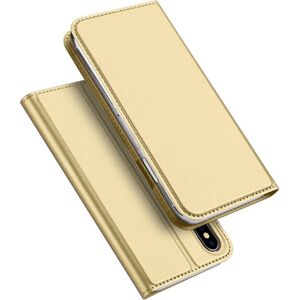Dux Ducis Etui skin leather iPhone X/XS złote