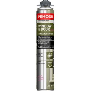 Penosil PENOSIL Langų & Durų elastingos pistoletinės sandarinimo putos 750 ml