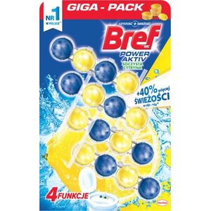 Bref Zawieszka do WC Bref Active Cytryna 4x50g uniwersalny