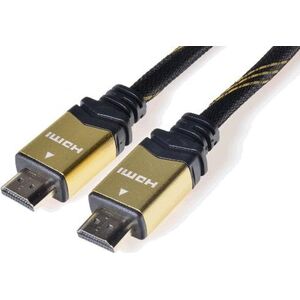 Kabel PremiumCord HDMI - HDMI 0.5m złoty (kphdm2q05)