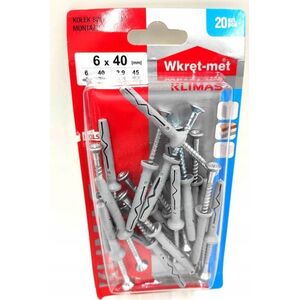 Wkręt-met BLISTER KOŁ.DO SZYBK MONTAŻU 6X40 kod:BS