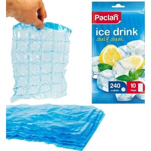 Paclan Woreczki do kostek lodu samozamykające 240 kostki