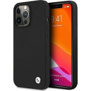 BMW Etui BMW BMHCP13XSILBK Apple iPhone 13 Pro Max czarny/black hardcase Silicone Signature