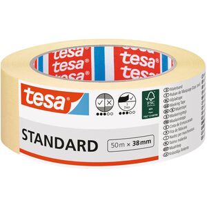 Tesa TESA 05088-00000-02, General purpose masking tape, Paper, Yellow, Ceramic, Glass, Metal, Plastic, Wood, Universal, 2 day(s)