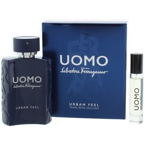 Set Salvatore Ferragamo: Uomo Urban Feel, Eau De Toilette, For Men, 10 ml + Uomo Urban Feel, Eau De Toilette, For Men, 100 ml For Men