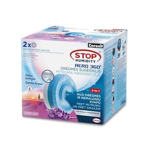 Drėgmės, blogų kvap. rinkt. Aero 360° tab., levandos, 2x450g