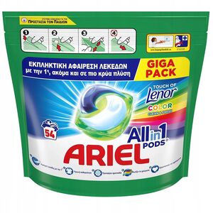 Ariel Ariel All in 1 Kapsułki do prania kolorowych tkanin, 54 sztuki