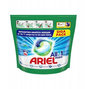 Ariel Ariel All in 1 Alpine Kapsułki do prania białych tkanin, 54 sztuki