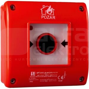 Spamel Κουμπί Spamel OP1-W01-A\\01-230 αυτόματο 1 πόλος ανοικτός +LED 230vac