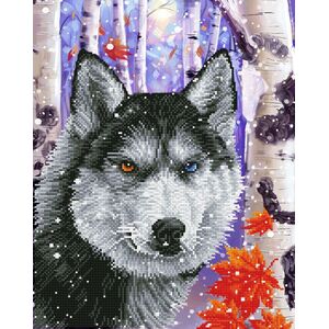DIAMOND DOTZ Διαμαντένιο κέντημα Diamond Dotz Wolf in the forest 48x58cm DD10040 13914328 4895225912506