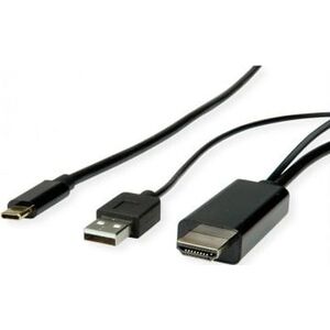 Kabel Roline ROLINE Typu C - kabel HDMI + USB A, M / M, 1 m