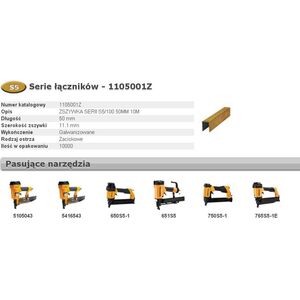 Bostitch BOSTITCH ZSZYWKI S5 50mm 10M BCH1105001Z - 1105001Z