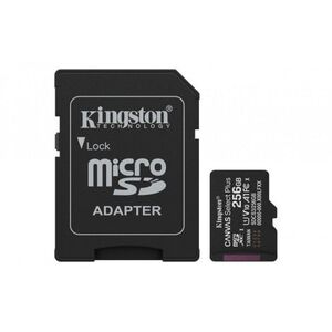 Κάρτα Kingston MicroSDXC 256GB Canvas Select Plus, U1, V10, A1, SD Προσαρμογέας
