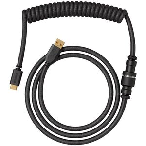 Glorious GMMK Coiled Cable Phantom Black, Spiralkabel, USB-C/USB-A - schwarz