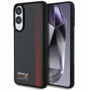 Case Red Bull Real Carbon Fiber Powerbar MagSafe for Samsung Galaxy S25 Edge black
