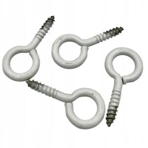 EYE SCREW 20X10X3,3X14 WHITE/ 4PCS