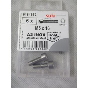SOCKET SCREW M 5X16 A2-70 DIN912/ 6PCS