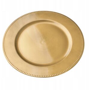 BLANCHE GOLD Διακοσμητικό άρθρο πιάτου 33x1,5cm