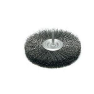 SZCZOTEX Szczotka druciana tarczowa 100m z trzpieniem 6mm