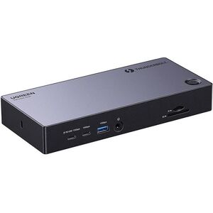 Stacja dokująca 13w1 Ugreen Revodok Max 313 Thunderbolt 4 do 2x USB 3.0, USB 3.2, USB-C 3.2, HDMI 2.1, DisplayPort 1.4, SD/microSD, RJ45, AUX 3.5mm, PD 140W